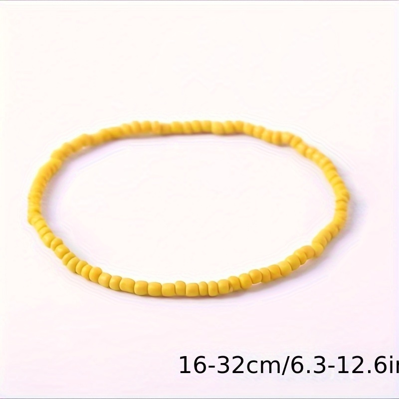 8pc Bohemian Multicolor Hand-Beaded Bracelets Set